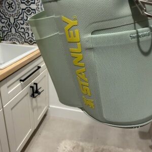 Stanley Mint Green Cooler Tote with Yellow Logo
